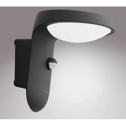 Philips - LED Außenwandleuchte mit Sensor LED/9W/230V 4000K IP44