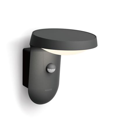 Philips - LED Außenwandleuchte mit Sensor LED/9W/230V 4000K IP44
