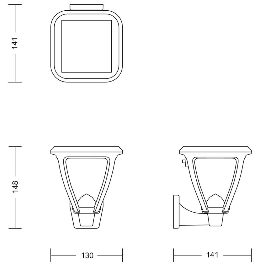 Philips - LED Solar-Wandleuchte VAPORA LED/1,5W/3,7V 1500 mAh IP44