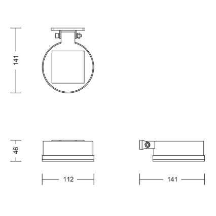 Philips - LED Solar-Wandleuchte VYNCE LED/1,5W/3,7V 1500 mAh IP44