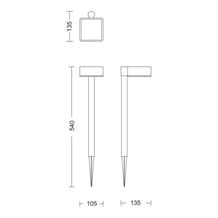 Philips - LED Solarleuchte VYNCE LED/1,5W/3,7V 1500 mAh IP44