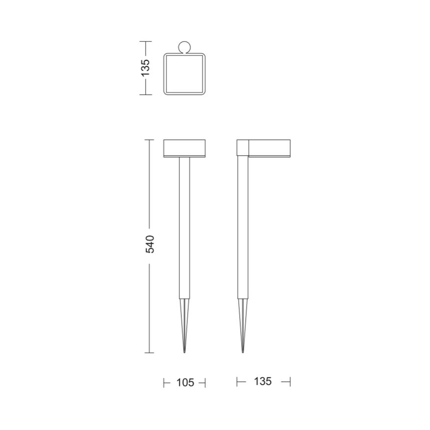 Philips - LED Solarleuchte VYNCE LED/1,5W/3,7V 1500 mAh IP44