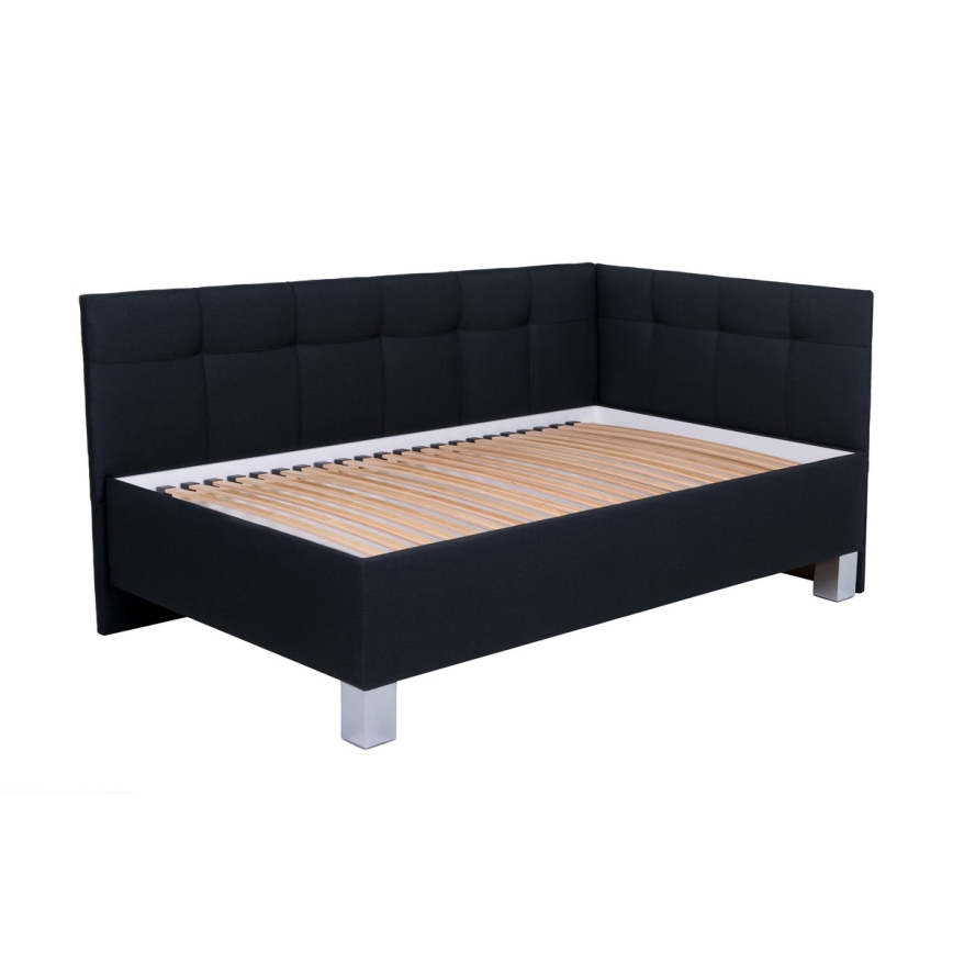 Polsterbett inklusive Matratze und Bettkasten MARIA PETITE 120x200 cm anthrazit