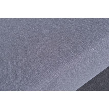 Polsterbett mit Stauraum JACOB XL, Belastbarkeit 130 kg, 90x200 cm, grau