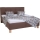 Polsterbett MARIA 160x200 cm mit Bettkasten, ohne Matratze, braun