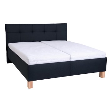 Polsterbett MARIA 160x200 cm mit Matratze und Stauraum, anthrazit