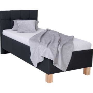 Polsterbett MARIA ONE 90x200 cm, mit Stauraum, ohne Matratze, Anthrazit