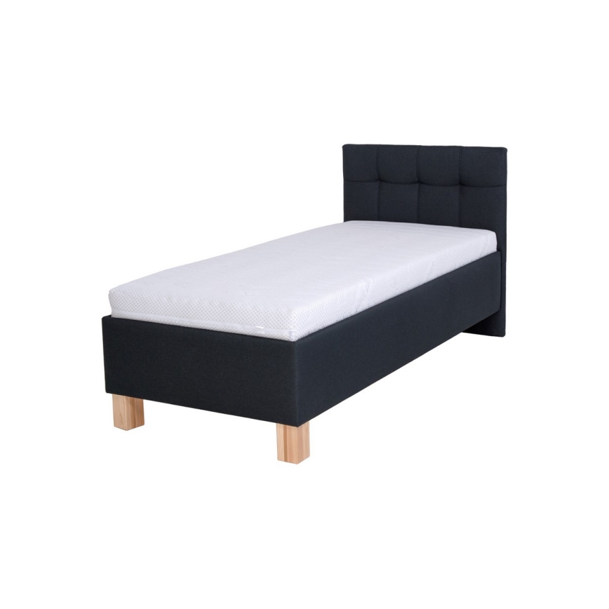 Polsterbett MARIA ONE 90x200 cm, mit Stauraum, ohne Matratze, Anthrazit