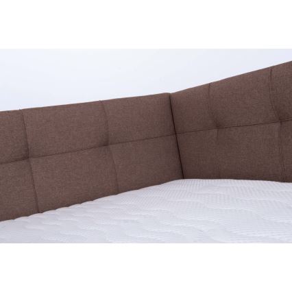 Polsterbett mit Matratze und Stauraum MARIA PETITE 120x200 cm Braun