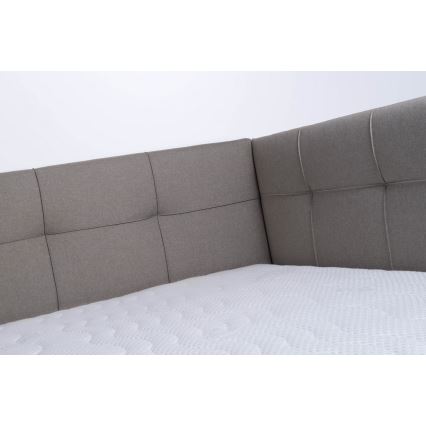 Polsterbett mit Matratze und Stauraum MARIA PETITE 120x200 cm Taupe