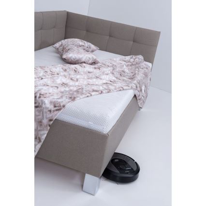 Polsterbett mit Matratze und Stauraum MARIA PETITE 120x200 cm Taupe