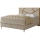 Polsterbett mit Matratzen und Stauraum NAOMI 180x200 cm beige