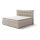 Polsterbett mit Matratzen und Topper SOFIA 180x200 cm beige