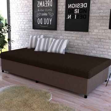 Polsterbett mit Stauraum CORY 80x200 Braun