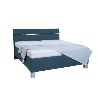 Polsterbett mit Stauraum ohne Matratze ALIS 160x200 cm petrol