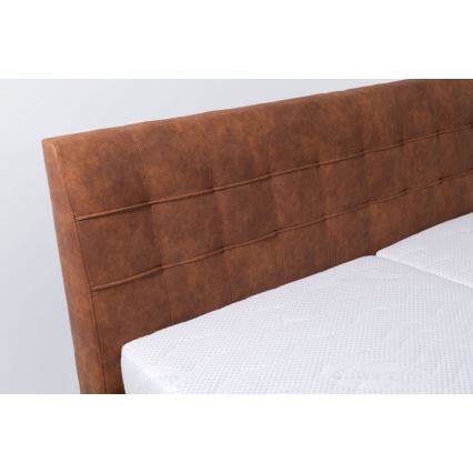 Polsterbett mit Stauraum ohne Matratze VIOLET 160x200 cm in braun