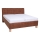Polsterbett mit Stauraum ohne Matratze VIOLET 180x200 cm kastanienbraun