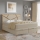 Polsterbett NAOMI 160x200 cm mit Matratzen und Stauraum, beige