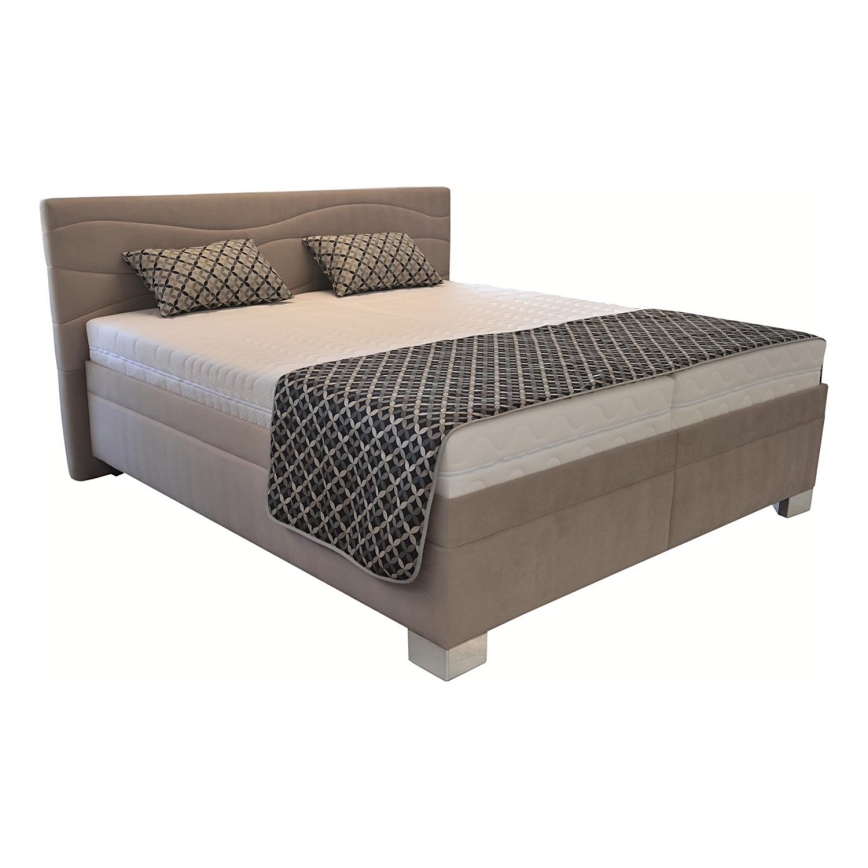 Polsterbett ohne Matratze WINDSOR 180x200 cm beige