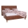 Polsterbett VIOLET 180x200 cm, kognacbraun, mit Stauraum – ohne Matratze