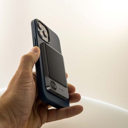 Powerbank mit Display und kabellosem Laden Power Delivery 5000mAh/20W/5V Schwarz