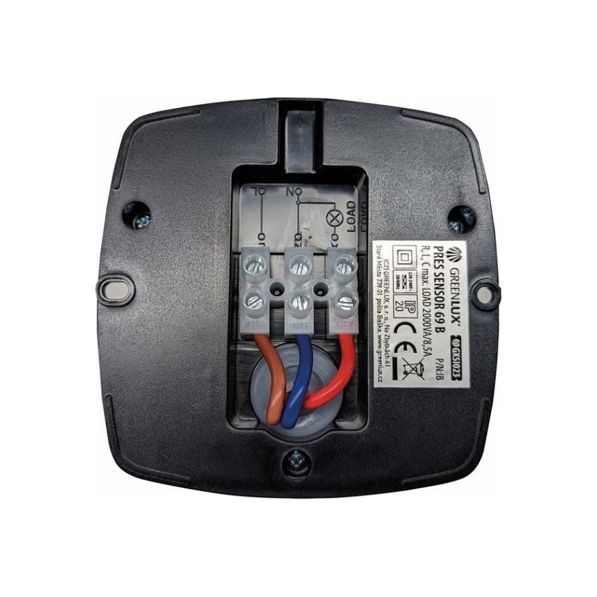 Präsenzmelder PRES SENSOR 2000W schwarz