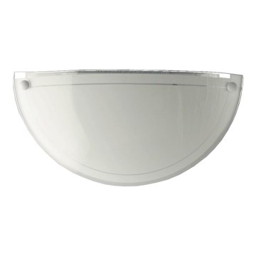Prezent 1421 NS - Ersatzglas für Wandleuchte DISC E27 12,5x25 cm weiß