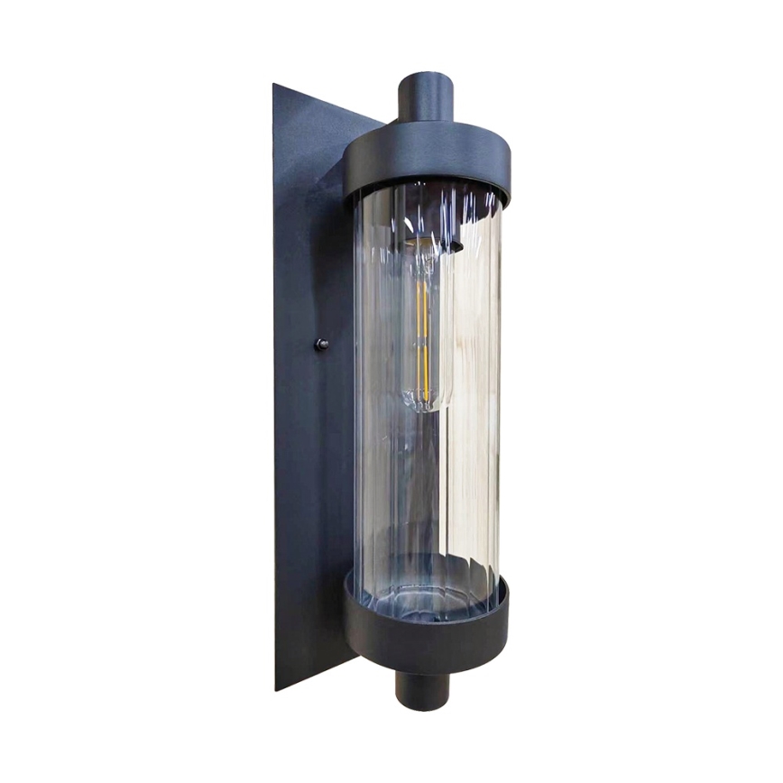 Prezent 28213A - Outdoor-Wandleuchte VERTICA 1xE27/35W/230V IP54 schwarz