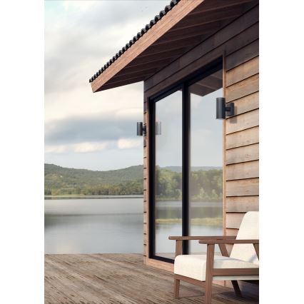 Prezent 39033 - Outdoor-Wandleuchte RETO 2xGU10/35W/230V IP54