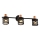 Prezent 75469 - Wandstrahler ANTARES 3xE14/40W/230V schwarz/kupfern
