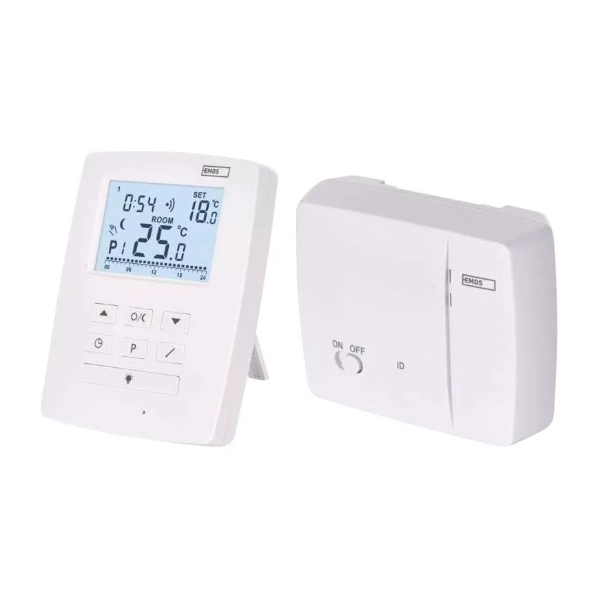 Programmierbares Thermostat 230V+2xAA