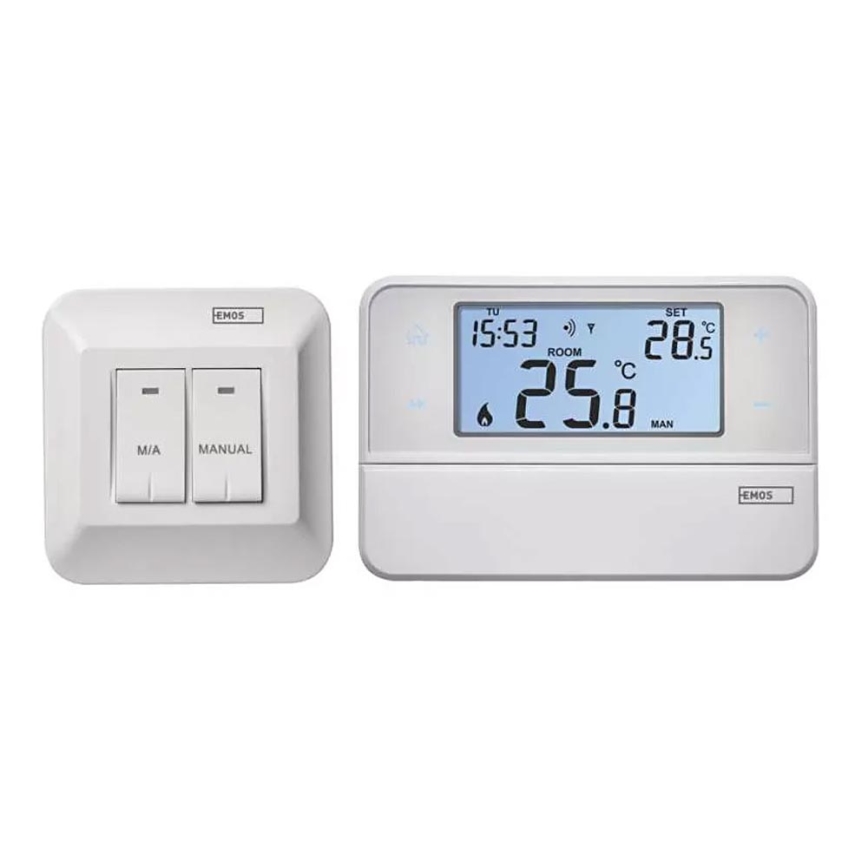 Programmierbares Thermostat 230V + 2xAA