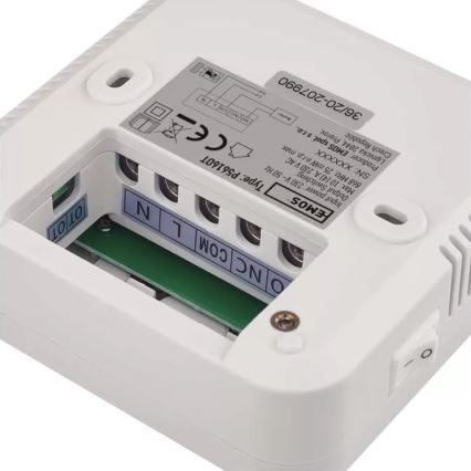 Programmierbares Thermostat 230V + 2xAA