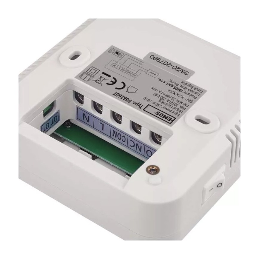 Programmierbares Thermostat 230V + 2xAA