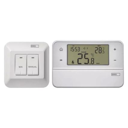 Programmierbares Thermostat 230V + 2xAA