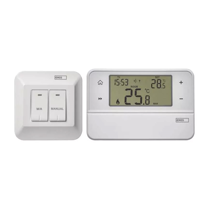 Programmierbares Thermostat 230V + 2xAA