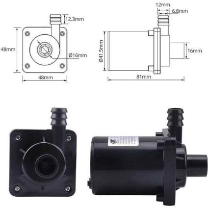 Pumpe 8-24VDC 900 l/h