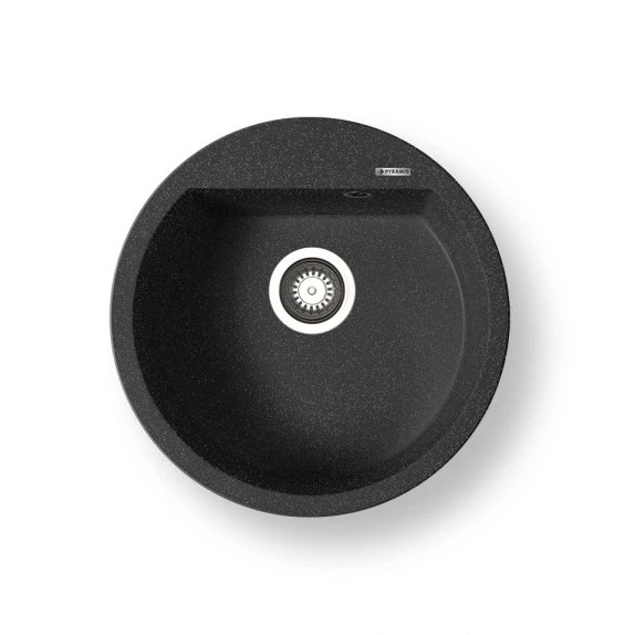 Pyramis 70106911 - Küchenspüle ALAZIA d 51 cm Granit/schwarz