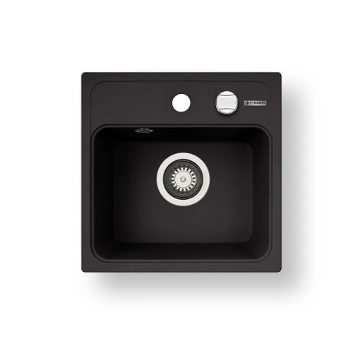 Pyramis 70168201 - Küchenspüle CAMEA MINI 40x40 cm Granit/schwarz