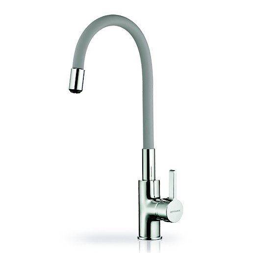 Pyramis 90938001 - Wasserhahn (Armatur) mit flexiblem Arm FLESSI grau