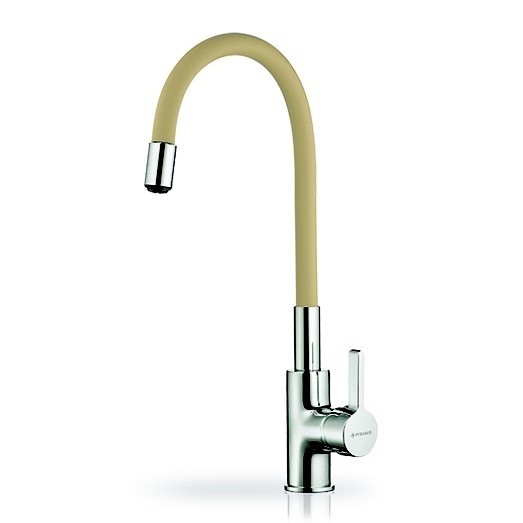 Pyramis 90938101 - Wasserhahn (Armatur) mit flexiblem Arm FLESSI beige