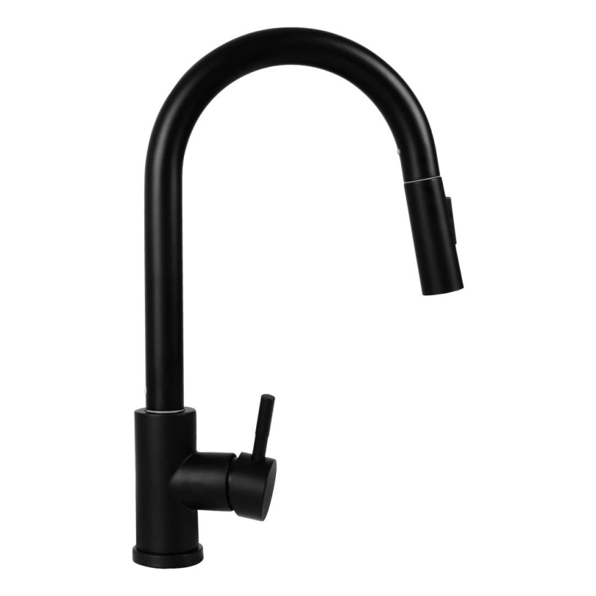 Pyramis 90941338 - Wasserhahn (Armatur) mit ausziehbarer Sprühvorrichtung IDEA schwarz matt