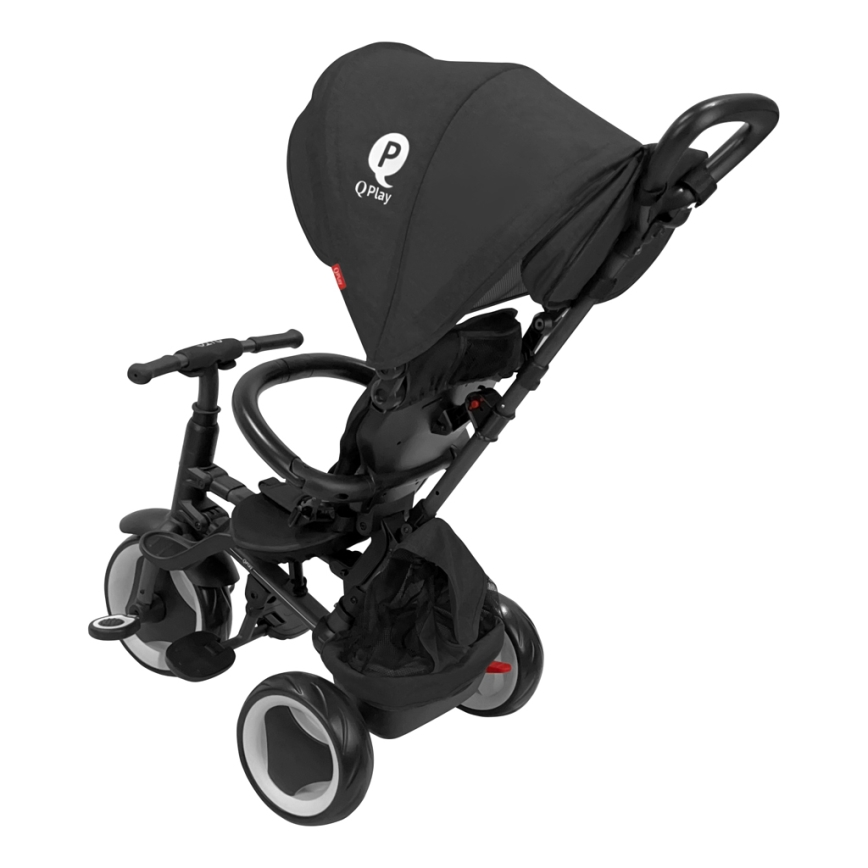 QPlay - 3-in-1 Kinder-Dreirad RITO EVA PLUS schwarz