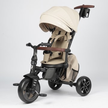 QPlay - Kinder-Dreirad 7-in-1 COMFO MAX beige