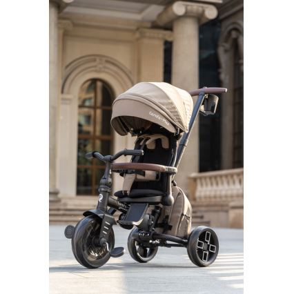QPlay - Kinder-Dreirad 7-in-1 COMFO MAX beige