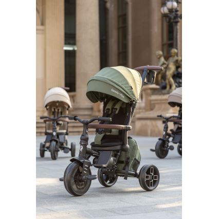 QPlay - Kinder-Dreirad 8-in-1 COMFO MAX grün