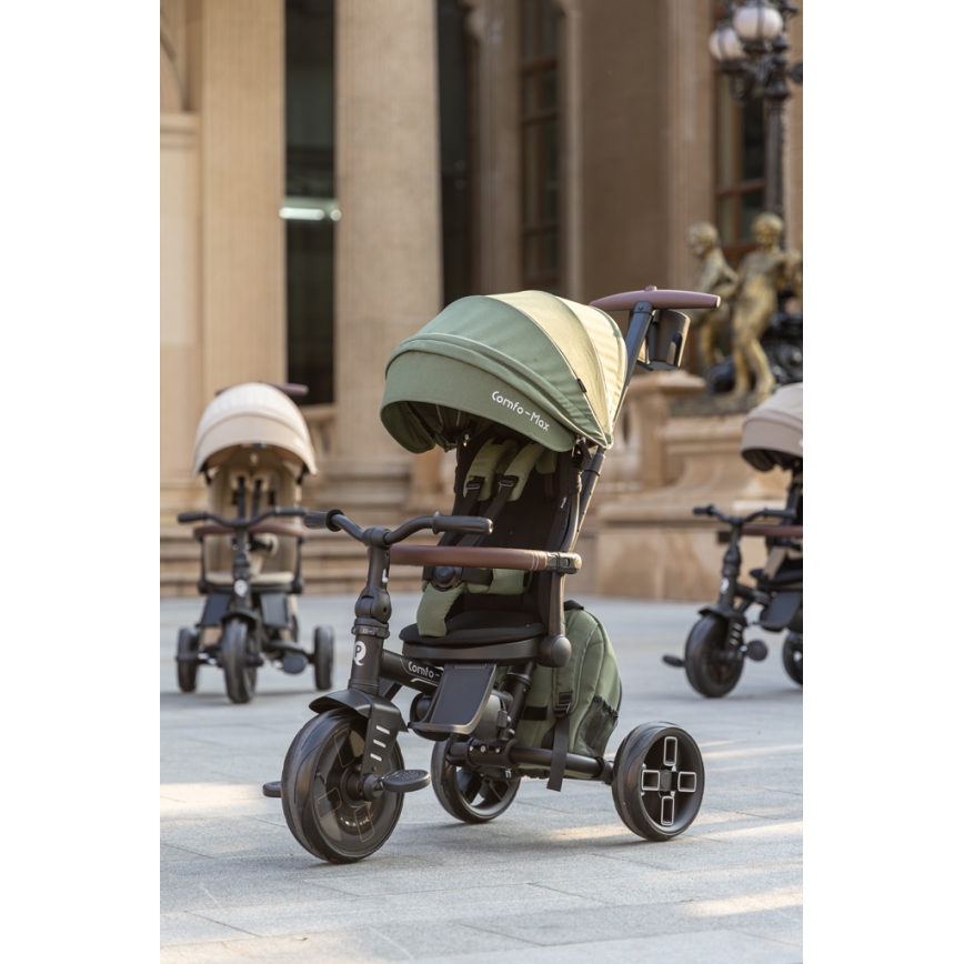 QPlay - Kinder-Dreirad 8-in-1 COMFO MAX grün