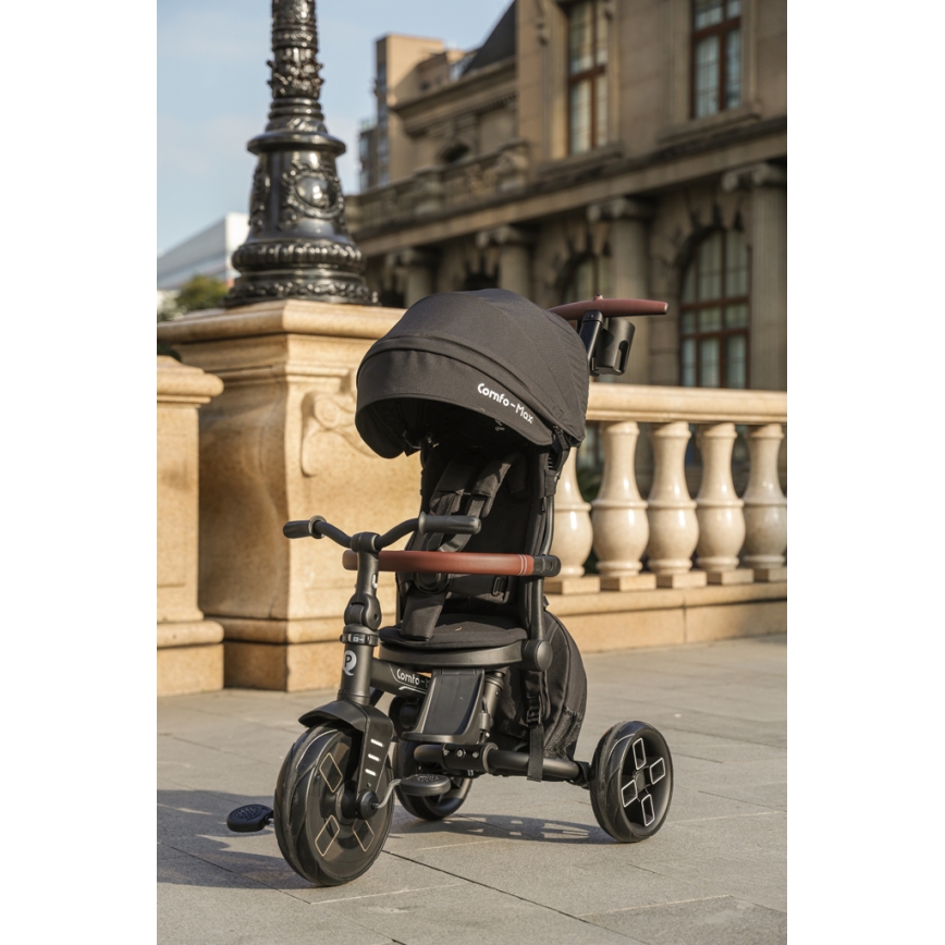 QPlay - Kinder-Dreirad 8-in-1 COMFO MAX schwarz