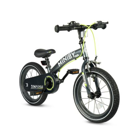QPlay - Kinderfahrrad 14 MINIBY 3-in-1 grau