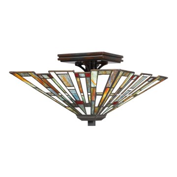 Quoizel - Deckenleuchte Tiffany MAYBECK 2xE27/60W/230V